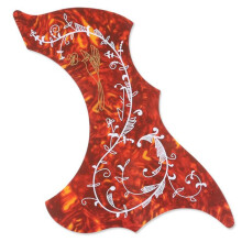 Colorful Flower and Bird Guitar Pickguard Decorative Self-Viscous Sticker String Guitar Guard Protection Patch