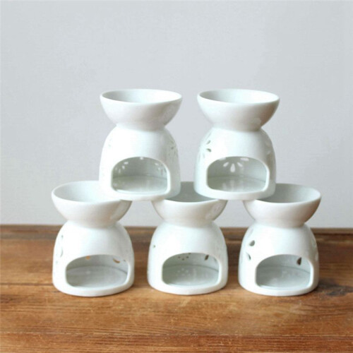 Ceramic Crafts Ceramic Hollow-Out Aromatherapy Stove  Candlestick Handmade Style 4 1