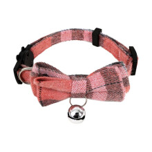 Coleira de Gato E-Cute Coleira de Cachorro Pequeno para Cachorro e Gato Coleira de Gatinho com Laço Colar com Sino para Cachorro e Gato
