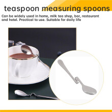Cute Curved Spoon Teaspoon Unique Condiment Drink Hanging Tea Coffee Dessert Stainless Steel Drink Tableware