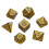 Yellow 7 Pcs for TRPG DND Dice Set Acrylic Multi-Sided 7-Die D4-D20 Polyhedral Dice Table Game Math Tabletop 1