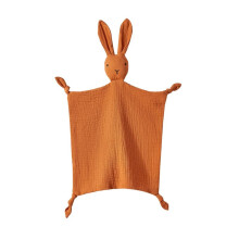 Cobertor de Musselina Lovey Personalizado Loveys para Bebês Cobertor de Segurança para Bebê Bordado Personalizado Coelhinho com Nome, C