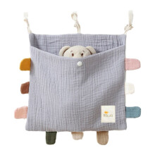 Baby Bed Side Organiser Cotton Bed Storage BagEssentials Storage Bag Baby Hanging Bag for Baby Nappy Toy Clothes.C