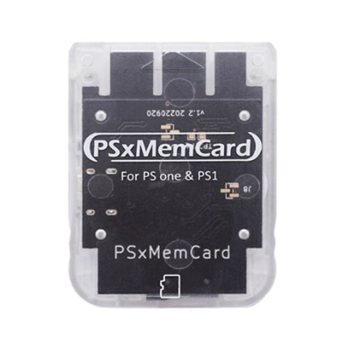 Psxmemcard PS1 Memory Card Save Game Data Support MicroSD Card for   1 PS One Console Transparent