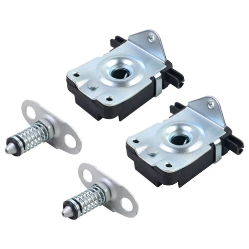 4 PCS Lower & Upper Left & Right Catch  Hood Lock for  E46 E39 E52 E53 51238229807 51238203859