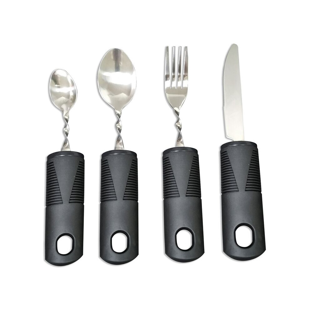 4pcs Bendable Cutlery Disabled Utensil Adult Weighted Utensils Elderly Built Adults Adaptive Tableware Gadgets