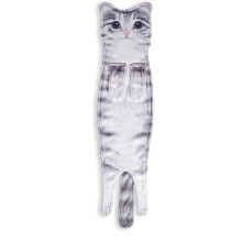 Funny Cat Hand Towels, Kitchen and Bathroom Hand Towels, Quick-Drying Soft Absorbent Microfiber Towels Gray Cat