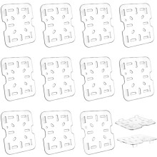 12 PCS Plastic Drain Shelf for 1/6 Size Food Pan Clear Plastic Grate Acrylic Food Drain Trays Plastic Drain Pan