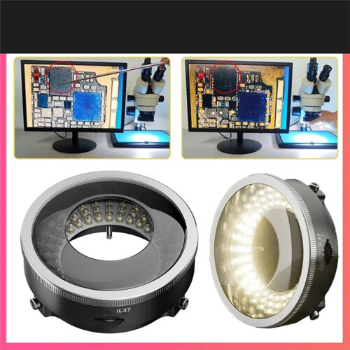 IL37 Microscope Polarized LED Ring Light Lamp Anti Illuminators Source Eliminating Reflections 2