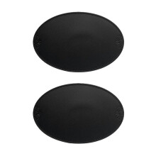 Retro Pu Placemat European French Style Oval Insulation Mat Ins Waterproof and Oil-Proof Western Dining Table Mat Home D