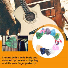 100 Pièces Médiators de Guitare, Médiators Colorés en Celluloïd de 0,46 mm D'Épaisseur pour Guitares Basses, Électriques et Acoustiques