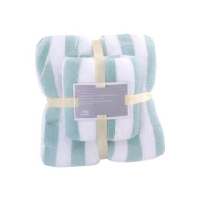 Ensemble de Serviettes de Bain Serviettes de Bain à Séchage Rapide, Serviettes de Bain Absorbantes Douces en Velours Corail pour Adultes Visage A