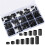 320 Pcs Electrical Outlet Screws Spacers, Black Nylon Round Spacer Assortment Kit, Plastic Spacers Without Threaded 1