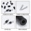 320 Pcs Electrical Outlet Screws Spacers, Black Nylon Round Spacer Assortment Kit, Plastic Spacers Without Threaded 2