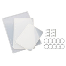 A5 A6 A7 Notebook Cover Resin Mold DIY UV Epoxy Silicone Molds Transparent Book Gift Resin Casting Molds Resin