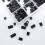 320 Pcs Electrical Outlet Screws Spacers, Black Nylon Round Spacer Assortment Kit, Plastic Spacers Without Threaded 3