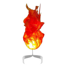Halloween Grappig Speelgoed Magische Vuurbal op de Hand Home LED Decoratie Lichtgevende Vuurbal Prachtige Ornamenten Feest Rood