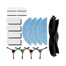 Sidoborstemoppduk för Cecotec Conga Eternal Pet Max X-Treme Titanium Vitala Reservdelar Sidoborste Hepa-Filtermopp