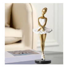 Balletdanser Ornament, Dansend Meisje Standbeeld, Creatieve Kunst Ornamenten, Decor Elegant voor Slaapkamer Desktop Vensterbank Kamer B