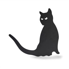 Silhouette Della Strega di Halloween, Streghe nel Ferro Battuto, Calderone Nero, Gatto Nero, Cartelli da Cortile, Famiglia Spaventosa, Cortile