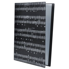 Arquivo de Partituras Pasta de Armazenamento de Papel Suporte para Documentos Folhas em Branco Arquivos de PláStico A4 Tamanho 40 Bolsos (Partitura