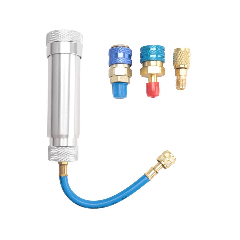 Ac Oil Dye Injector Backflow Prevent Kit, With R134a & R1234yf Low Side Quick Coupler, R410a Split Adapter 6031357780783
