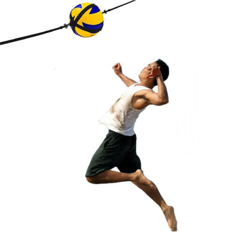 Volleyball Training Aid, Volleyball Spike Hitting Serving Trainer, Adjustable Volleyball Training Belt Bouncing Trainer 1