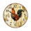 Kitchen Wall Clock 10 Inch Rustic Rooster Silent Non Ticking Wall Clock Quartz Battery Operated Round Wall Clock 1