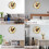 Kitchen Wall Clock 10 Inch Rustic Rooster Silent Non Ticking Wall Clock Quartz Battery Operated Round Wall Clock 6