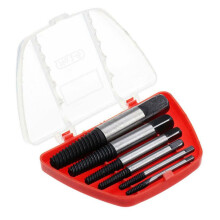 Jeu de 6 Extracteurs de Vis CasséEs, Jeu de Forets de 3 à 25 Mm, Foret Central de Traction de Vis Double Face en Acier au Carbone