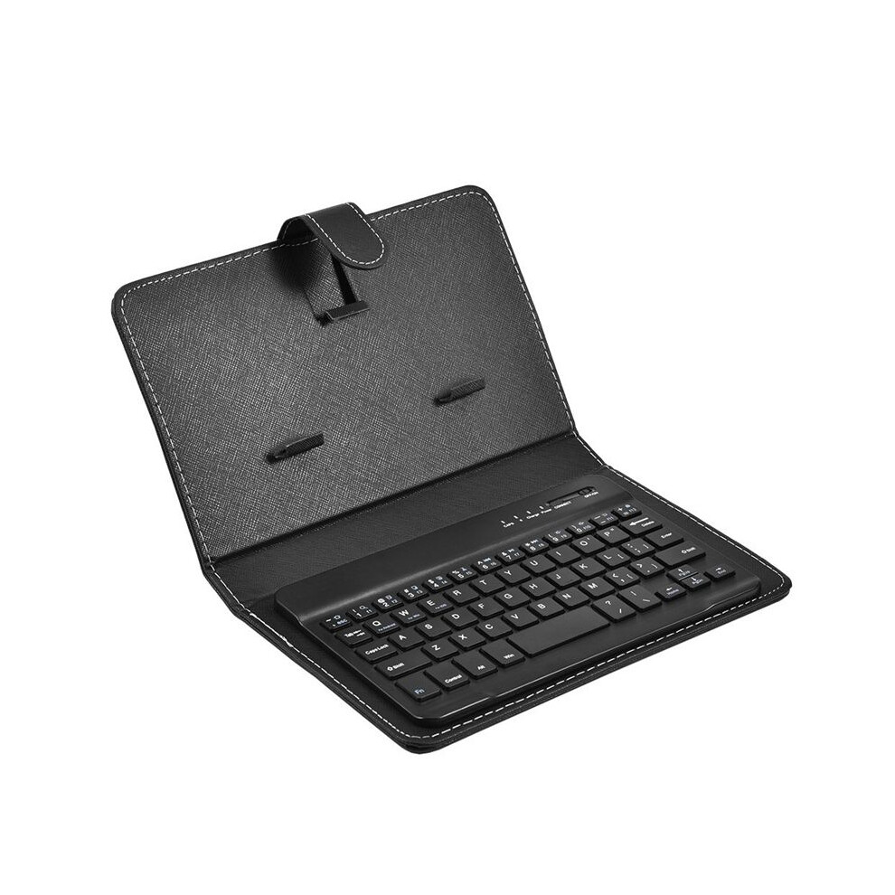 Wireless Keyboard With Pu Leather Case For Smartphone Tablet 4.5 Inch - 6.8 Inch Rechargeable 6031357746734