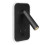 Wall Light Backlight USB Charging 330 Degree Rotation Adjustable Wall Lamp Bedside Study Reading Sconce Lamp Black 2