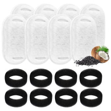 8PCS Cats Water Fountain Replacement Filters & Pre-Filter Sponges for Automatic Pet Fountain Dog Water Fountain