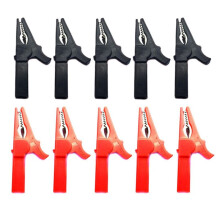 10Pack Alligator Clips 1000V 32A Heavy Duty Helisolerade Bilbatterier Alligator Clips Elektriska Testklämmor