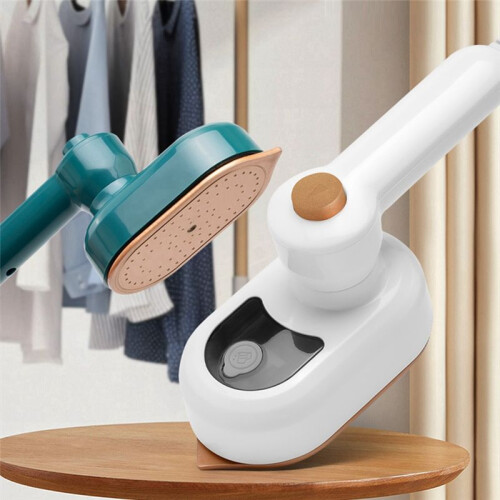 Portable Iron Handheld Ironing Machine Household Handheld Ironing Machine Rotating Folding Iron EU PLUG (White) 2