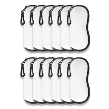 Sublimation Sunglasses Case Blanks Set,Neoprene Sunglasses Case Soft for Sublimation Blanks Sunglasses Case 12PCS