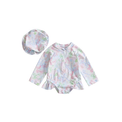 (9-12 Months, Pink) Μαγιό για νήπια σκουφάκι κολύμβησης