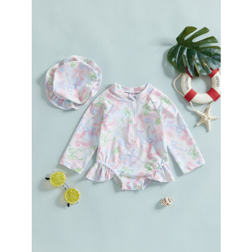 (9-12 Months, Pink) Μαγιό για νήπια σκουφάκι κολύμβησης 2