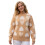 (L, Light Brown) Pull en maille Haut décontracté. 1