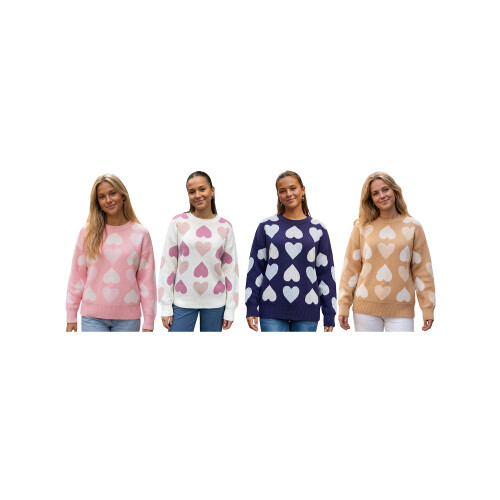 (S, White) Pull en maille Haut décontracté. 2
