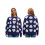 (M, Blue) Pull en maille Haut décontracté. 2
