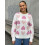 (S, White) Pull en maille Haut décontracté. 4