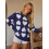 (XL, Blue) Pull en maille Haut décontracté. 5