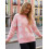 (M, Pink) Pull en maille Haut décontracté. 6