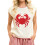 (M, Rose Red) Γυναικείο Φαρδύ Πλεκτό Γιλέκο Casual Φθινοπωρινό με Στάμπα Αστακού 1