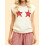 (L, Red) Γυναικείο Φαρδύ Πλεκτό Γιλέκο Casual Φθινοπωρινό με Στάμπα Αστακού 2