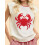 (M, Rose Red) Γυναικείο Φαρδύ Πλεκτό Γιλέκο Casual Φθινοπωρινό με Στάμπα Αστακού 2