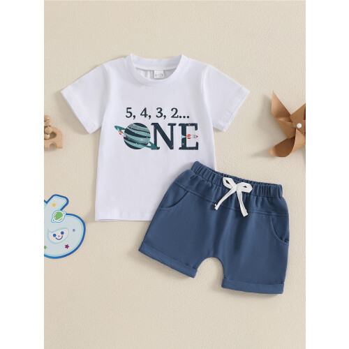 (6-12 Months, White) Σετ ρούχων γενεθλίων 2 τεμάχια. 2