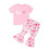 (18-24 Months, Pink) Καλοκαιρινά ρούχα για 2 τεμαχίων 1