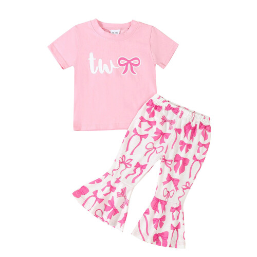 (18-24 Months, Pink) Καλοκαιρινά ρούχα για 2 τεμαχίων